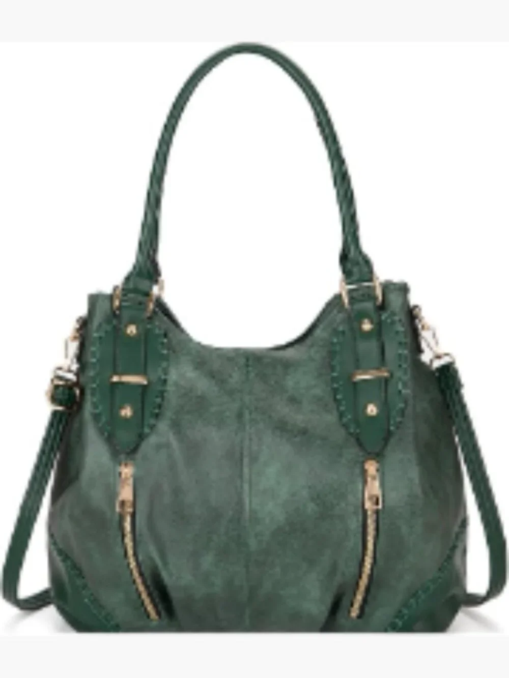 Vintage Large PU Hobo Tote Bag Satchel Purse with Strap Women Scratch-resistant